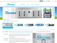 Tablet Screenshot of chroma-group.com